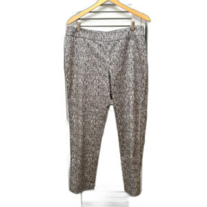 Nick and Zoe Black Taupe Cotton Polyester Spandex Pant 12 EUC 36" W